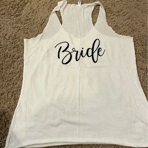 Bride tank top